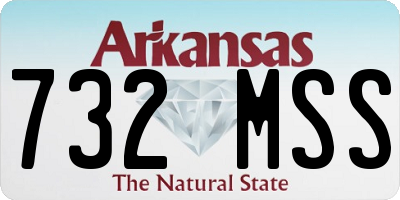 AR license plate 732MSS
