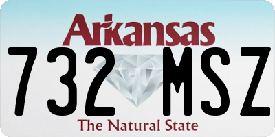 AR license plate 732MSZ