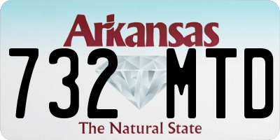AR license plate 732MTD