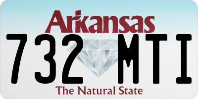 AR license plate 732MTI