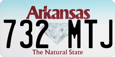 AR license plate 732MTJ