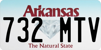 AR license plate 732MTV