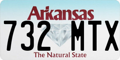 AR license plate 732MTX