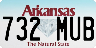 AR license plate 732MUB