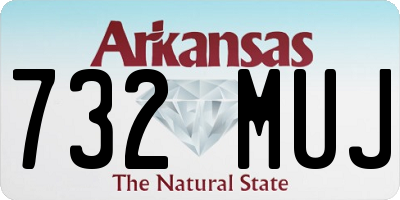 AR license plate 732MUJ