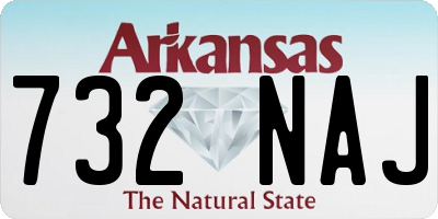 AR license plate 732NAJ