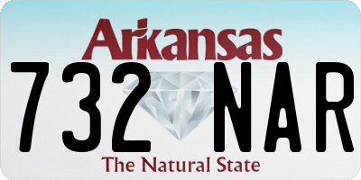 AR license plate 732NAR