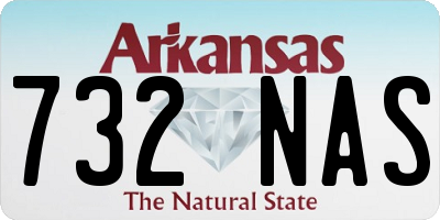 AR license plate 732NAS
