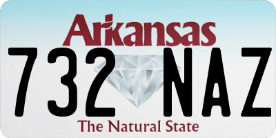 AR license plate 732NAZ