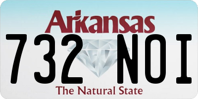AR license plate 732NOI