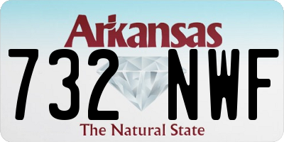AR license plate 732NWF