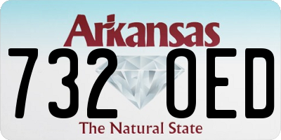 AR license plate 732OED