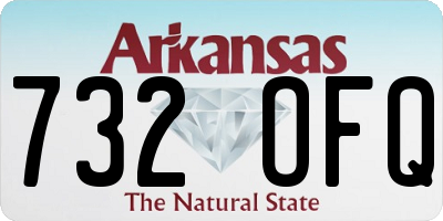 AR license plate 732OFQ