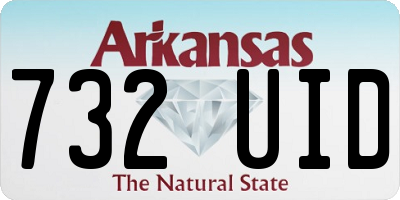 AR license plate 732UID