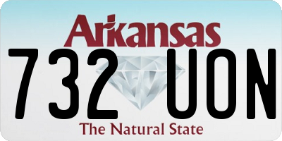 AR license plate 732UON