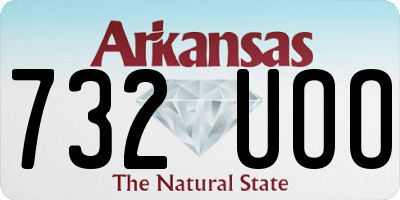 AR license plate 732UOO