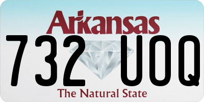 AR license plate 732UOQ