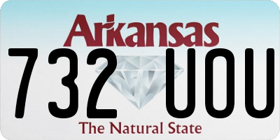 AR license plate 732UOU