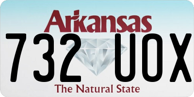 AR license plate 732UOX