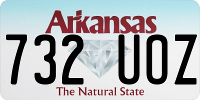 AR license plate 732UOZ