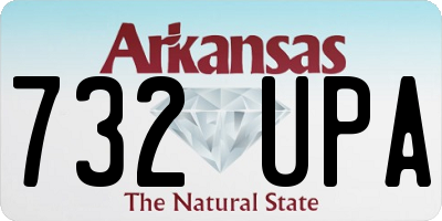 AR license plate 732UPA
