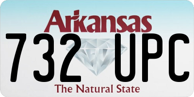 AR license plate 732UPC
