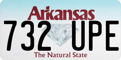 AR license plate 732UPE