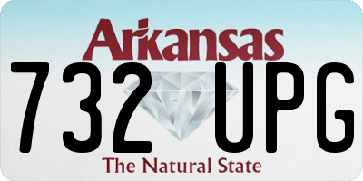 AR license plate 732UPG