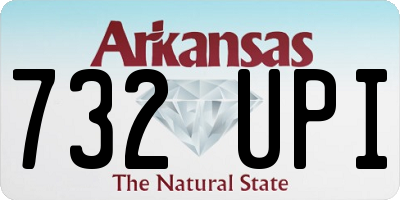 AR license plate 732UPI