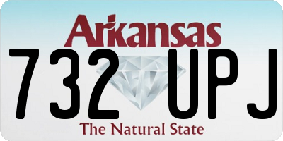 AR license plate 732UPJ