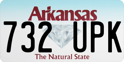 AR license plate 732UPK