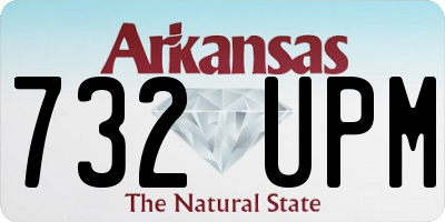 AR license plate 732UPM