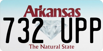 AR license plate 732UPP