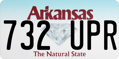 AR license plate 732UPR