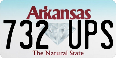 AR license plate 732UPS