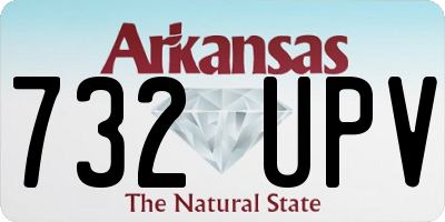AR license plate 732UPV