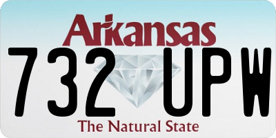 AR license plate 732UPW