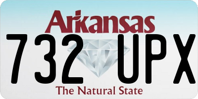 AR license plate 732UPX