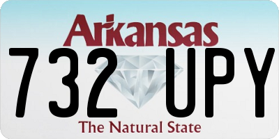 AR license plate 732UPY