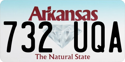 AR license plate 732UQA