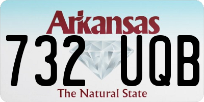 AR license plate 732UQB