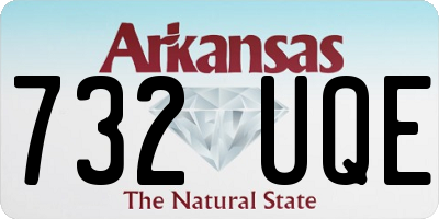 AR license plate 732UQE