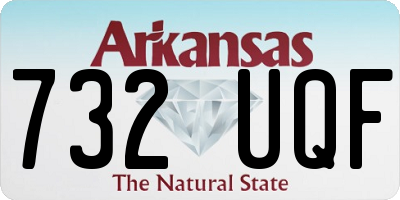 AR license plate 732UQF