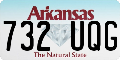 AR license plate 732UQG