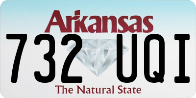 AR license plate 732UQI