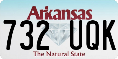 AR license plate 732UQK