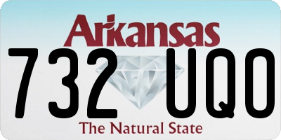 AR license plate 732UQO