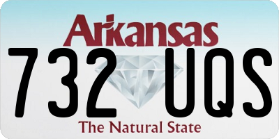 AR license plate 732UQS