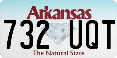 AR license plate 732UQT