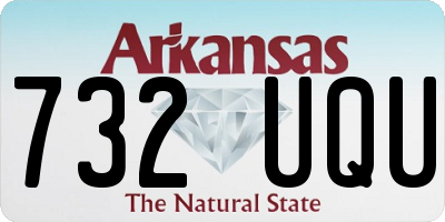 AR license plate 732UQU
